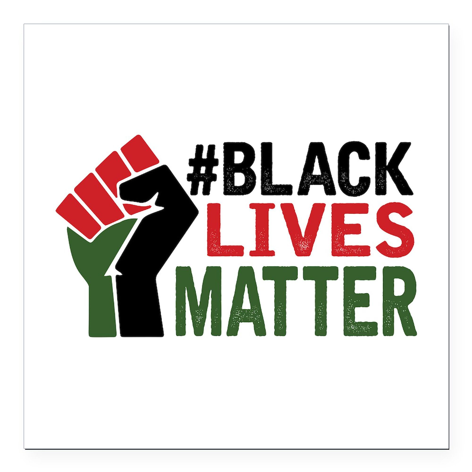 Black Lives Matter 3x3 Inch Square Car Magnet - Strong Magnetic Bumper Sticker for Cars, Trucks & Vehicles - Show Support on Roads & Parking Lots