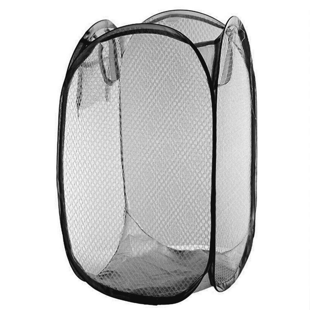 Foldable Laundry Basket with Wheels - Mesh Storage Hamper for Dirty Clothes | Portable Folding Clothes Organizer for Laundry Room, Bedroom & Dorm | Space-Saving Solution for Small Homes & Apartments