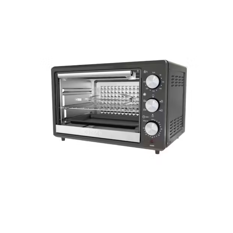 Cornell CEOS30BK 30L Electric Oven - 1500W Countertop Convection Oven with Rotisserie & Timer - Perfect for Baking, Roasting, and Broiling in Home Kitchen