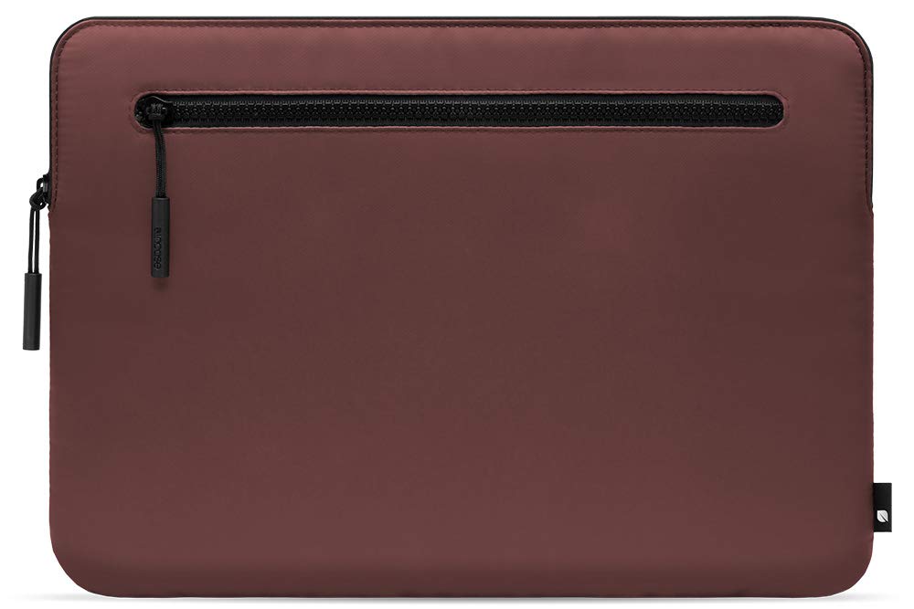 Incase Compact Laptop Sleeve 13-Inch - Lightweight Weather-Resistant Flight Nylon Case for MacBook, iPad & Tablets with Accessory Pocket (Old Brick) | Perfect for Travel, Work & School Protection