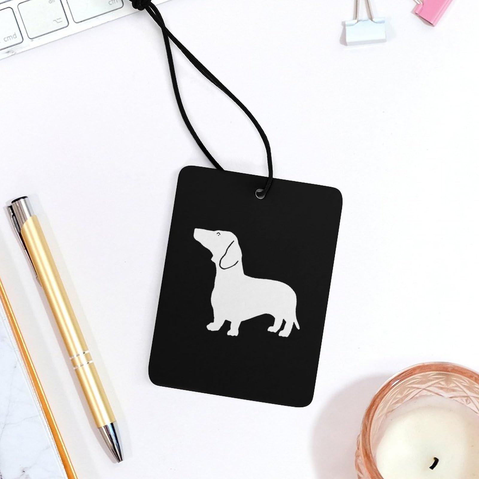 Dachshund Scented Car Air Freshener - Long-Lasting Fragrance Hanging Decor for Auto Interior, Home & Office | Perfect for Pet Lovers, Gift Ideas & Vehicle Accessories