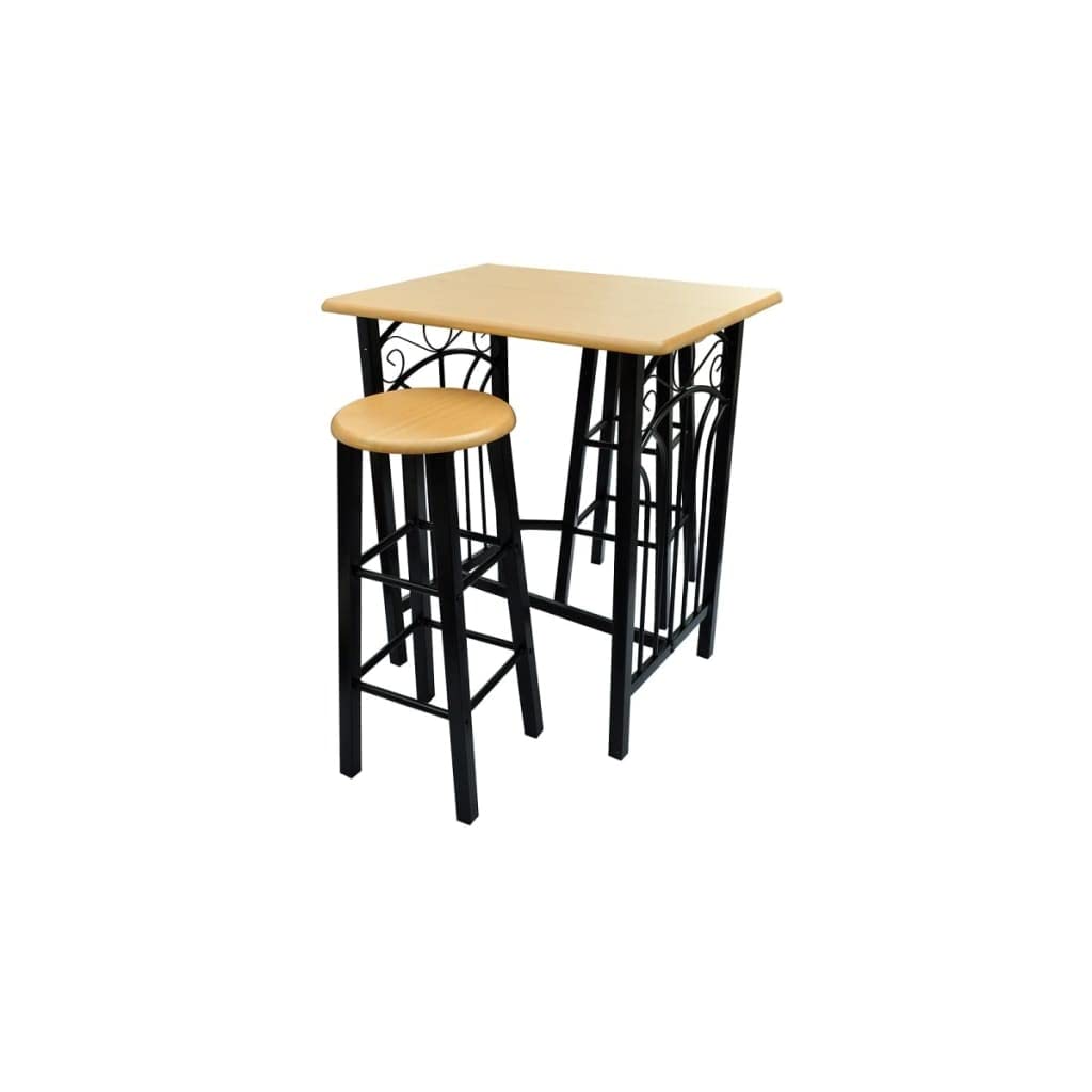 CHARMMA Modern 4-Piece Dining Table Set - MDF Wood Kitchen & Breakfast Table with Chairs - Perfect for Small Spaces, Apartments & Family Meals