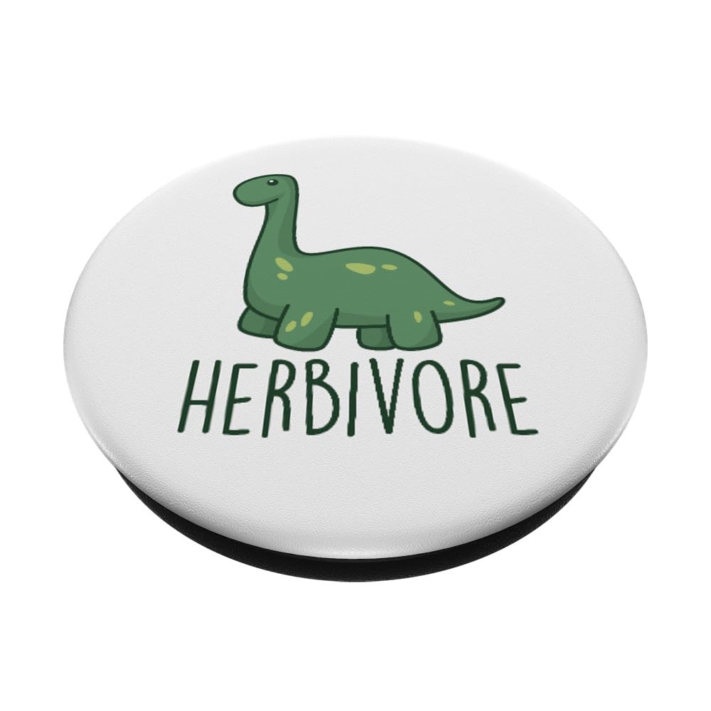 Herbivore Brachiosaurus Dinosaur PopSocket - Funny Vegetarian Dinosaur Phone Grip & Stand for iPhone, Samsung, Smartphones - Perfect for Office, Travel, and Daily Use