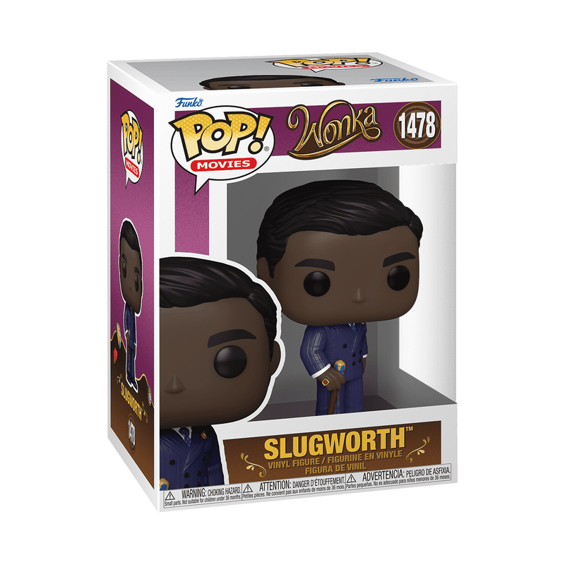 Slugworth Funko Pop Movies 1478 Collectible Figure with Protector Case - Perfect for Display, Gifts, and Movie Memorabilia Collections