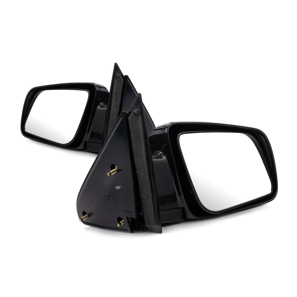 1999 Chevy K1500 Manual Folding Door Mirrors - Black Gloss Non-Heated Pair (Driver & Passenger Side) | GM1320140, GM1321140 | 15764759, 15764760 | Perfect for Truck Restoration & Off-Road Upgrades