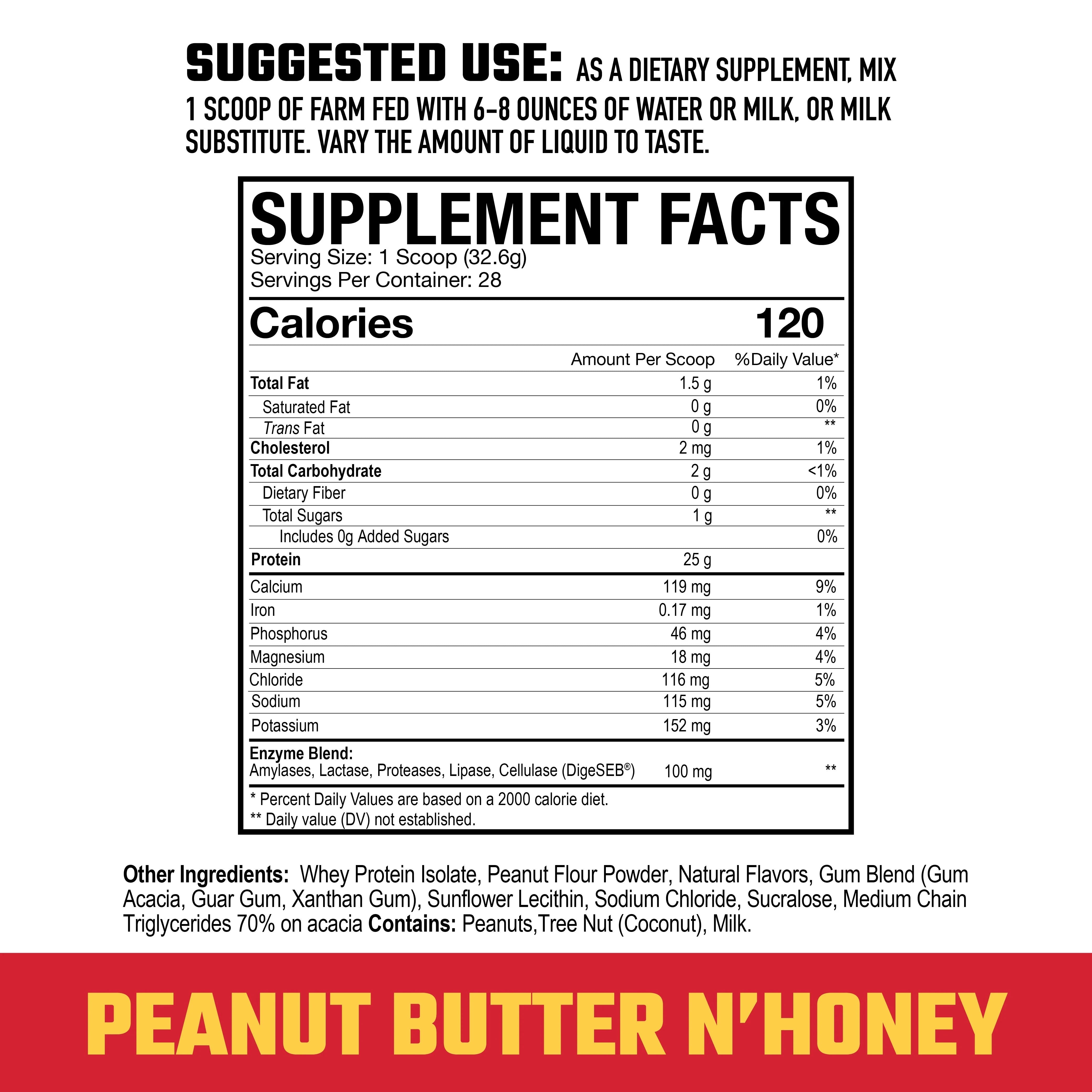 Axe & Sledge Farm Fed Whey Protein Isolate Powder - Premium Low Carb High Protein Supplement for Muscle Growth & Recovery - Ideal for Post-Workout, Weight Loss & Keto Diet