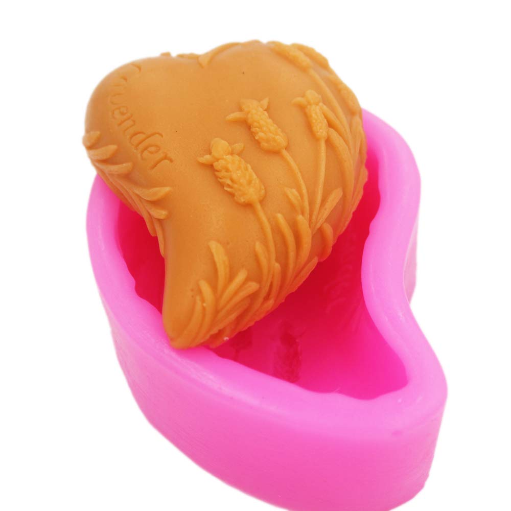 Lavender Silicone Soap Molds for DIY Handmade Soap Making - Perfect for Crafting, Bath Bombs, and Home Decor Gifts