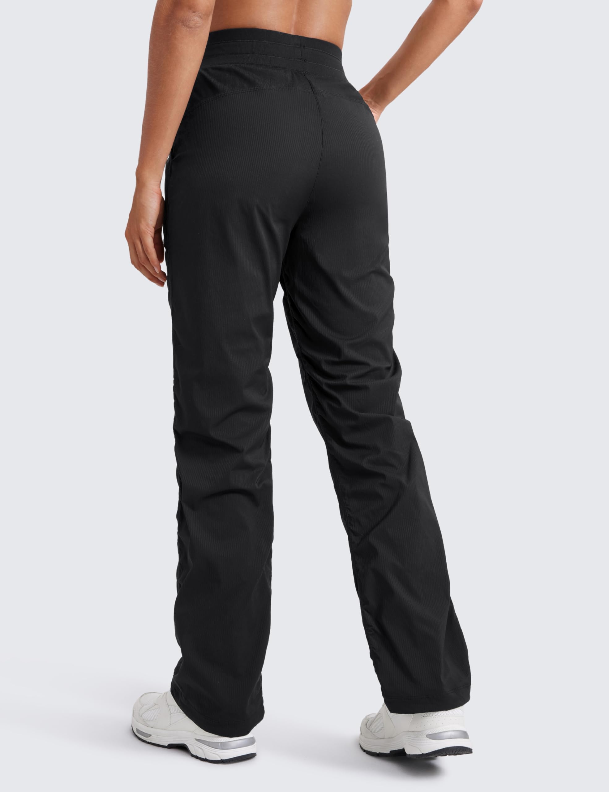CRZ YOGA Women's Lightweight Workout Pants - High Waisted Straight Leg Athletic Pants with Pockets for Gym, Running & Casual Wear | Stretchy & Breathable Yoga Pants for Women