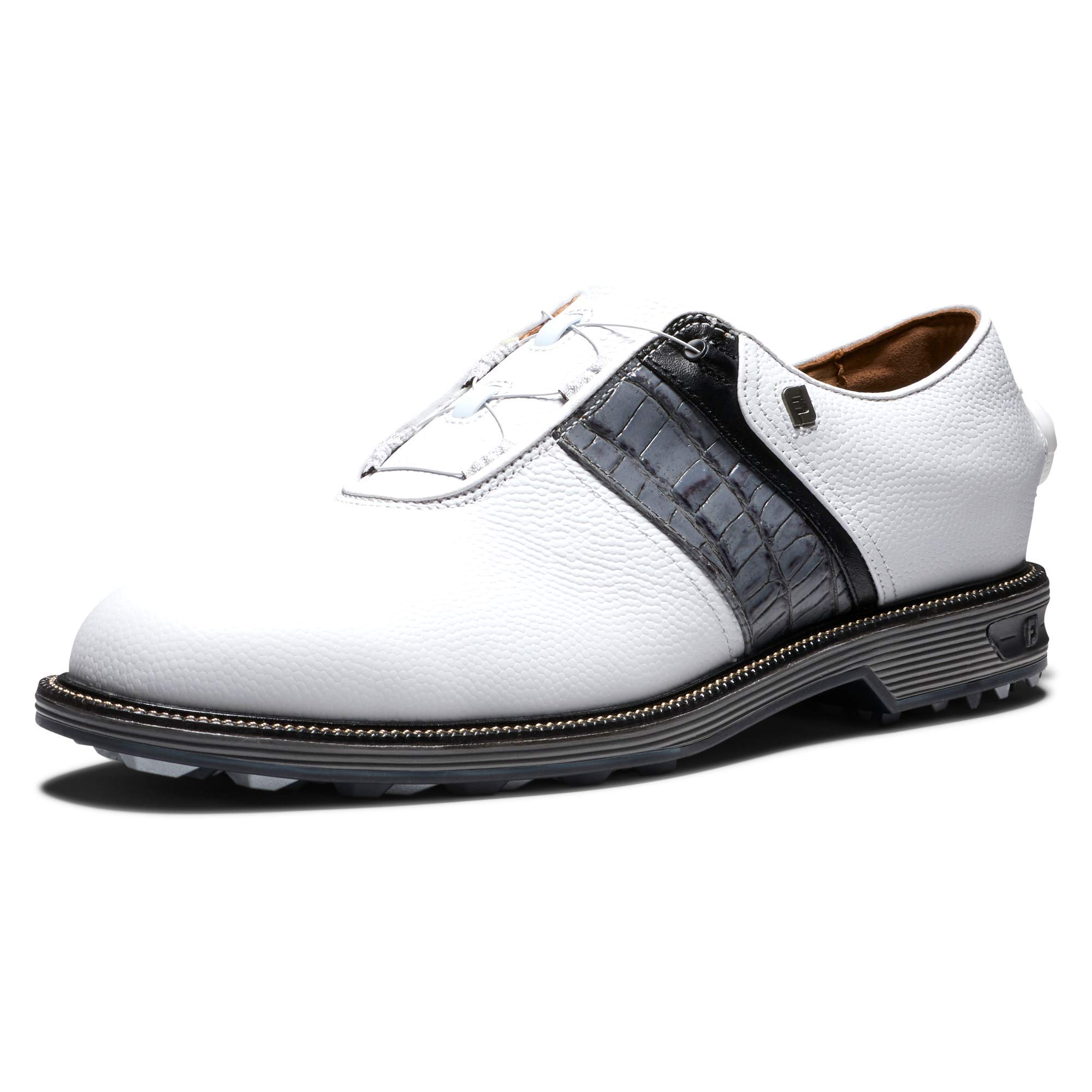 FootJoy Men's Premiere Series Packard BOA Golf Shoes - Waterproof Spiked Golf Shoes for Men with BOA Closure System - Perfect for Professional Golfers & Weekend Players on Wet Courses