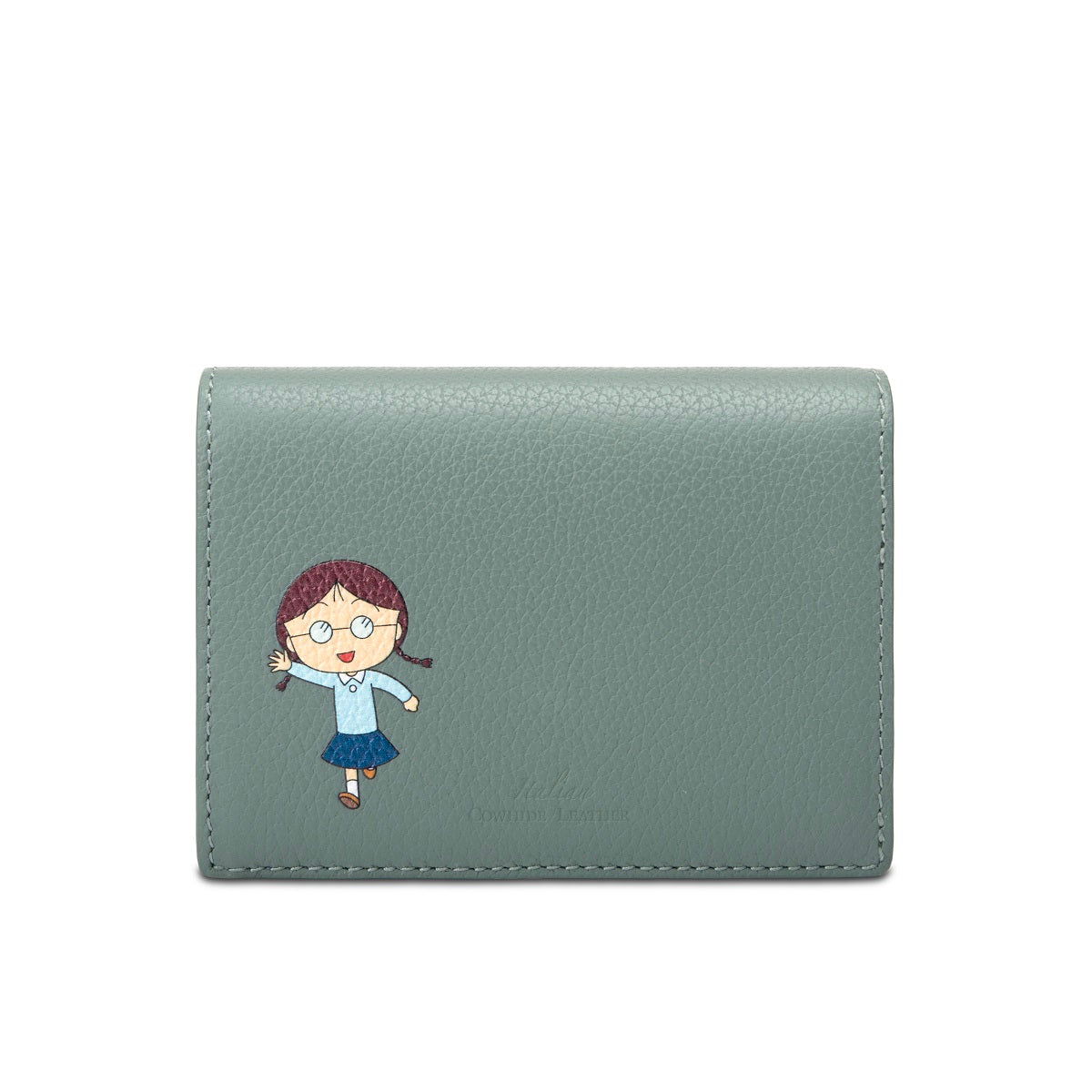Samuel Ashley x Chibi Maruko Chan Genuine Leather Bifold Wallet for Men & Women - Perfect for Everyday Use, Travel & Gift Giving