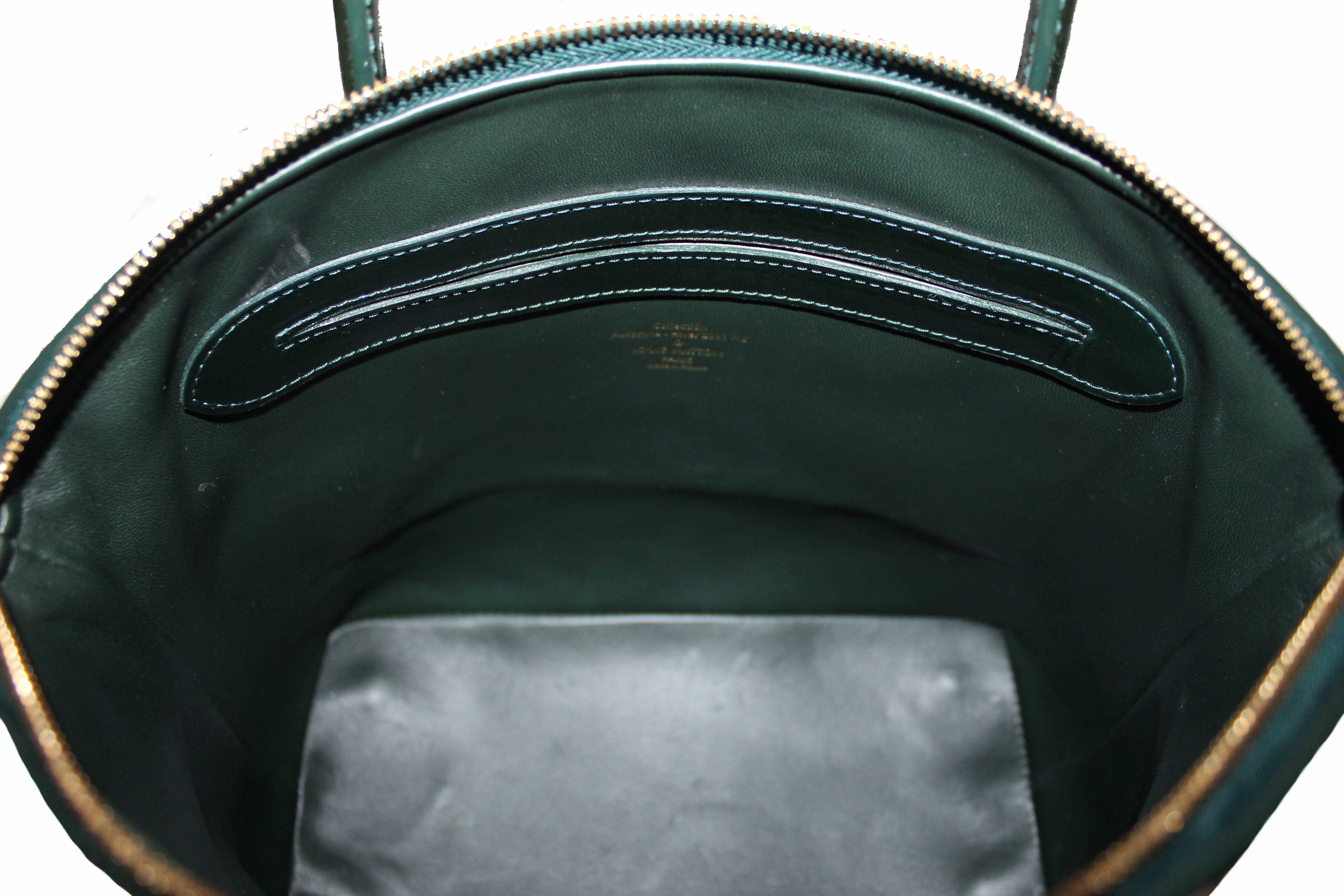 Authentic Louis Vuitton Green Monogram Limited Edition Lockit Handbag - Luxury Designer Crossbody Bag for Women, Perfect for Date Night & Special Occasions