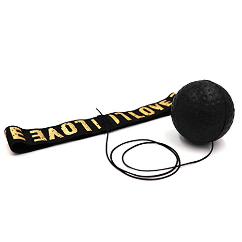ALLOMN Head-Mounted Boxing Reflex Ball - Hand Eye Coordination Training Set for Reaction Speed & Reflex Improvement - Perfect for Boxing, MMA, Martial Arts & Fitness Training (Red)