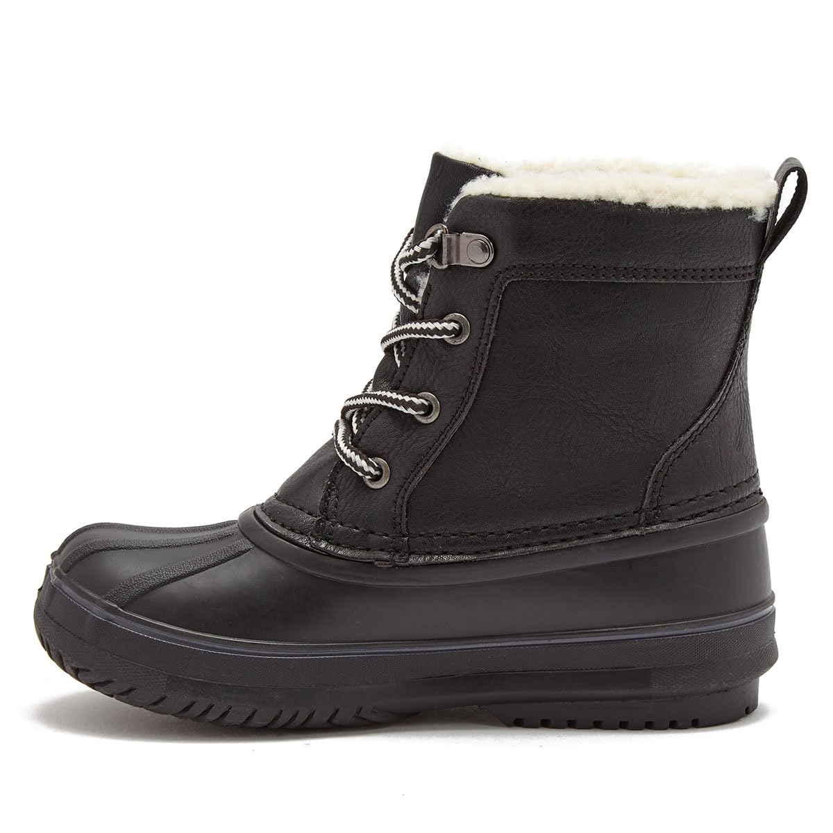 LONDON FOG Warrington Insulated Waterproof Snow Boots for Kids - Winter Duck Boots for Boys & Girls (Toddler to Big Kid Sizes 11-7) - Perfect for Snow Play, School & Outdoor Winter Activities