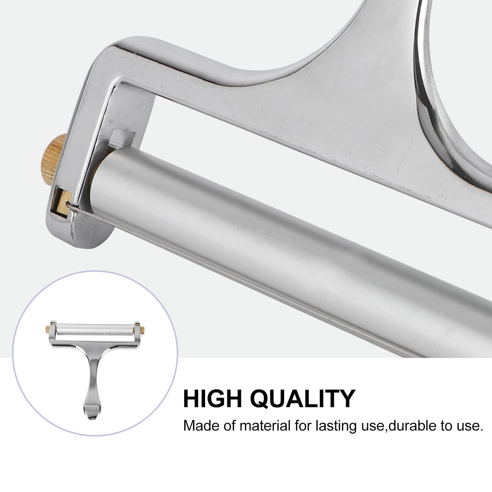 DOITOOL Stainless Steel Cheese Slicer - Adjustable Kitchen Tool for Hard & Soft Cheeses - Perfect for Sandwiches, Charcuterie Boards & Cooking