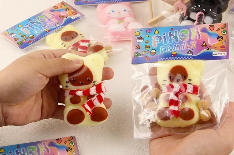 Squishy Cat Stress Relief Toy for Kids & Adults - Party Favors & Fidget Fun