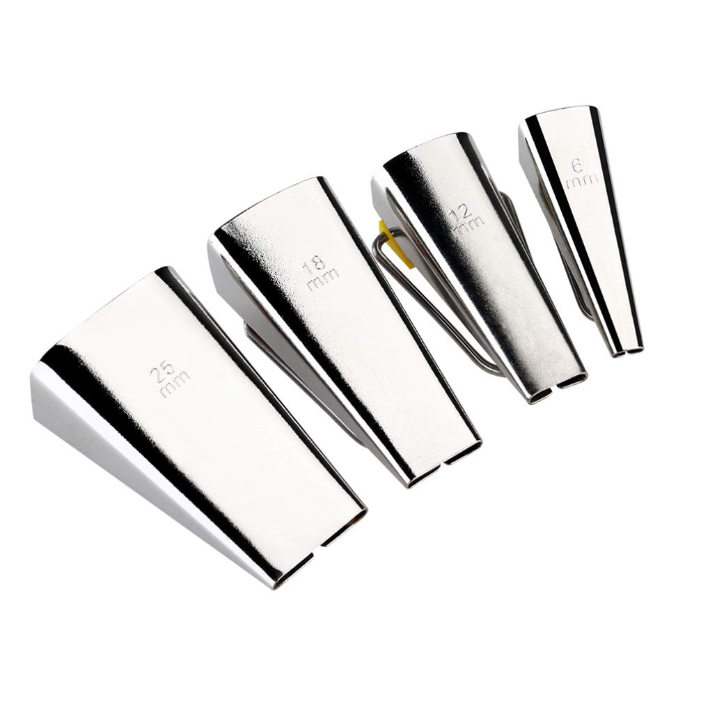 5-Piece Hemoton Quilting Tool Set - Fabric Bias Tape Maker Kit (6mm, 9mm, 12mm, 18mm, 25mm) for DIY Sewing, Quilting & Binding - Perfect for Dressmaking, Craft Projects & Home Decor