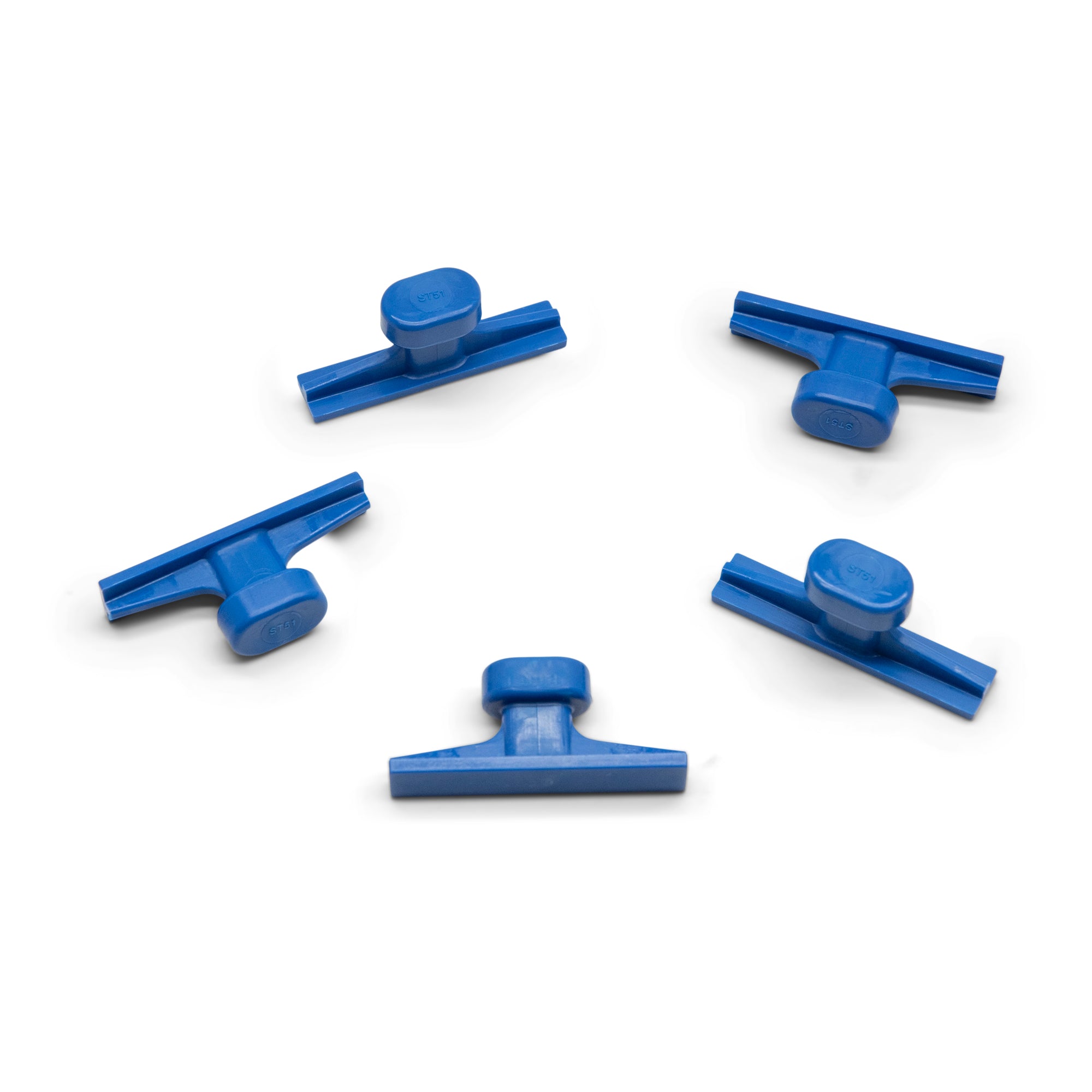 KECO 51mm Blue Smooth Skinny Crease Glue Tabs (5 Pack) - Strong Adhesive for DIY Crafts, Scrapbooking & Home Repairs - Perfect for Paper, Fabric & Lightweight Materials