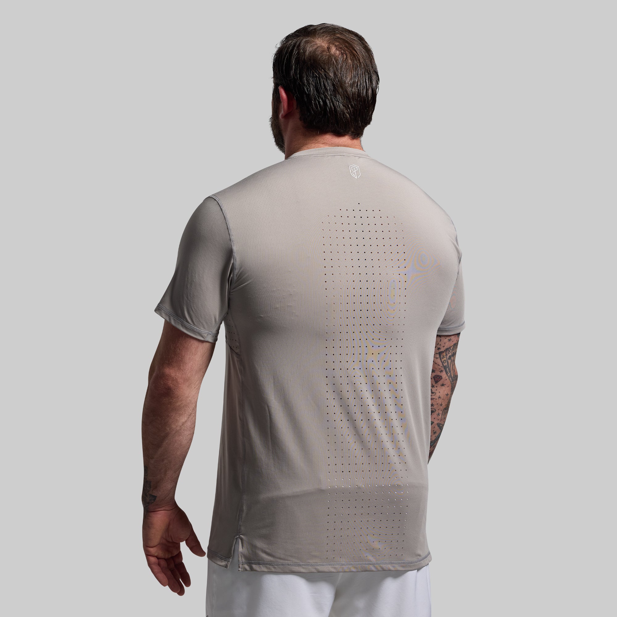 Men's Endurance Performance Shirt - Moisture Wicking Activewear Top in Paloma Grey for Running, Gym & Outdoor Workouts