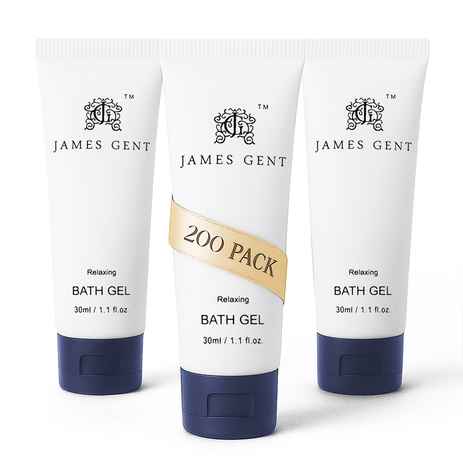 50 / 200 Pack James Gent Hotel Body Wash 1oz Travel Size - Bulk Hotel Toiletries for Hotels, Gyms & Travel - Mini Shower Gel for Guests, Amenities & Hospitality Supplies