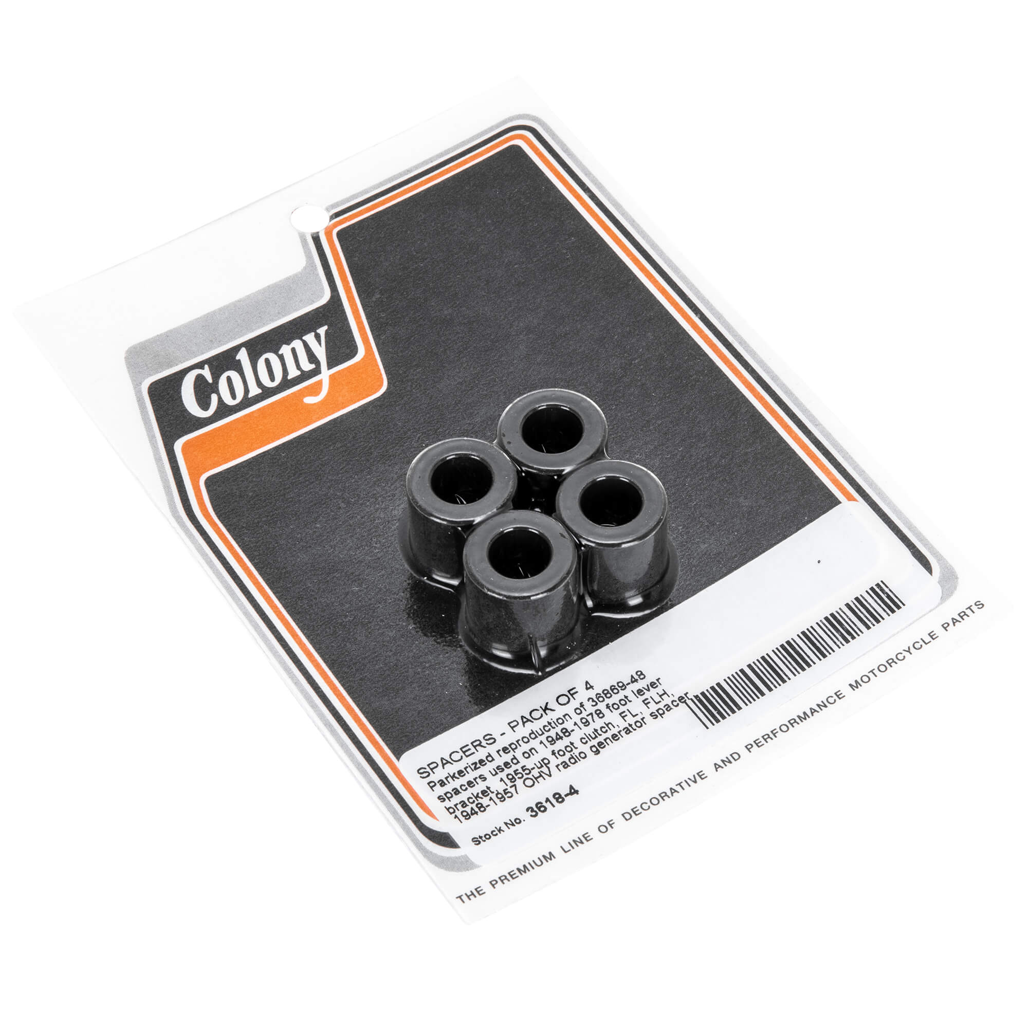 4 Pack Harley Davidson OEM# 36869-48 Spacer Kit - Genuine Reproduction Parts for Motorcycle Maintenance & Repair - Perfect for Harley Davidson Bike Upgrades & Custom Builds
