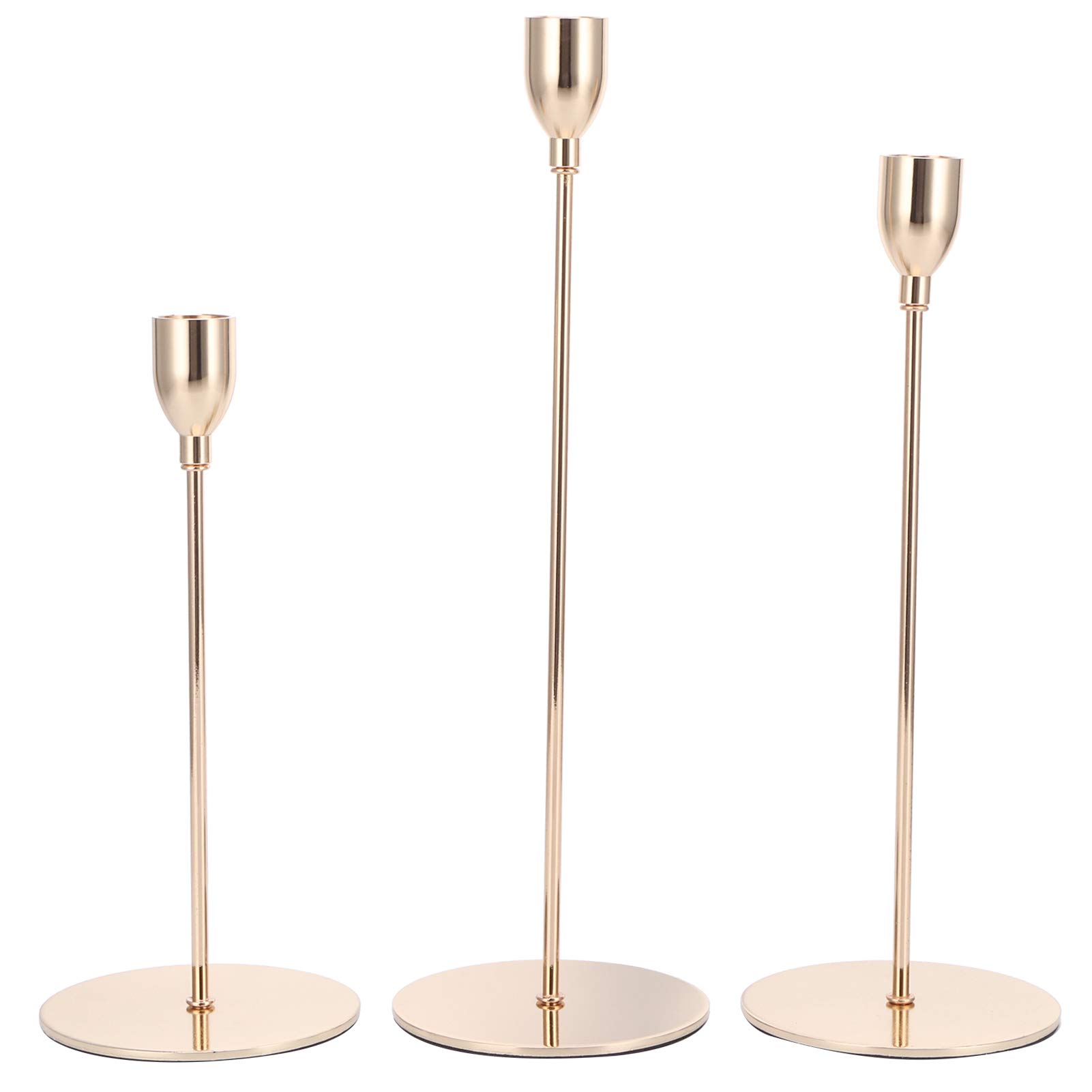 Single Head Candlestick Holder - Elegant Tabletop Candle Stand for Home Decor, Wedding Centerpiece & Romantic Dinner Setting - Vintage Metal Candle Holder for Dining Table, Mantel, and Special Occasions