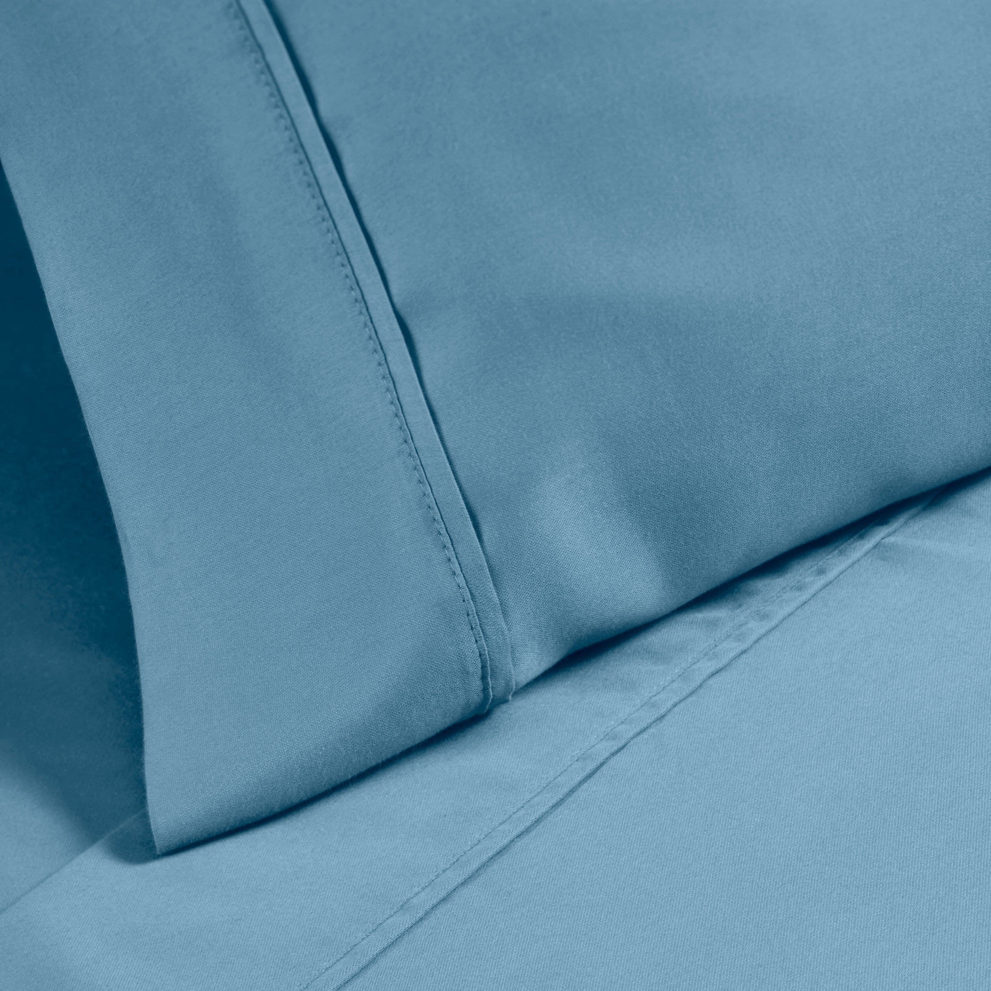 1200 Thread Count Cotton Rich Solid Deep Pocket Bed Sheet Set - Queen Size, Ultra Soft & Breathable - Perfect for Luxury Hotels, Guest Rooms & Master Bedrooms