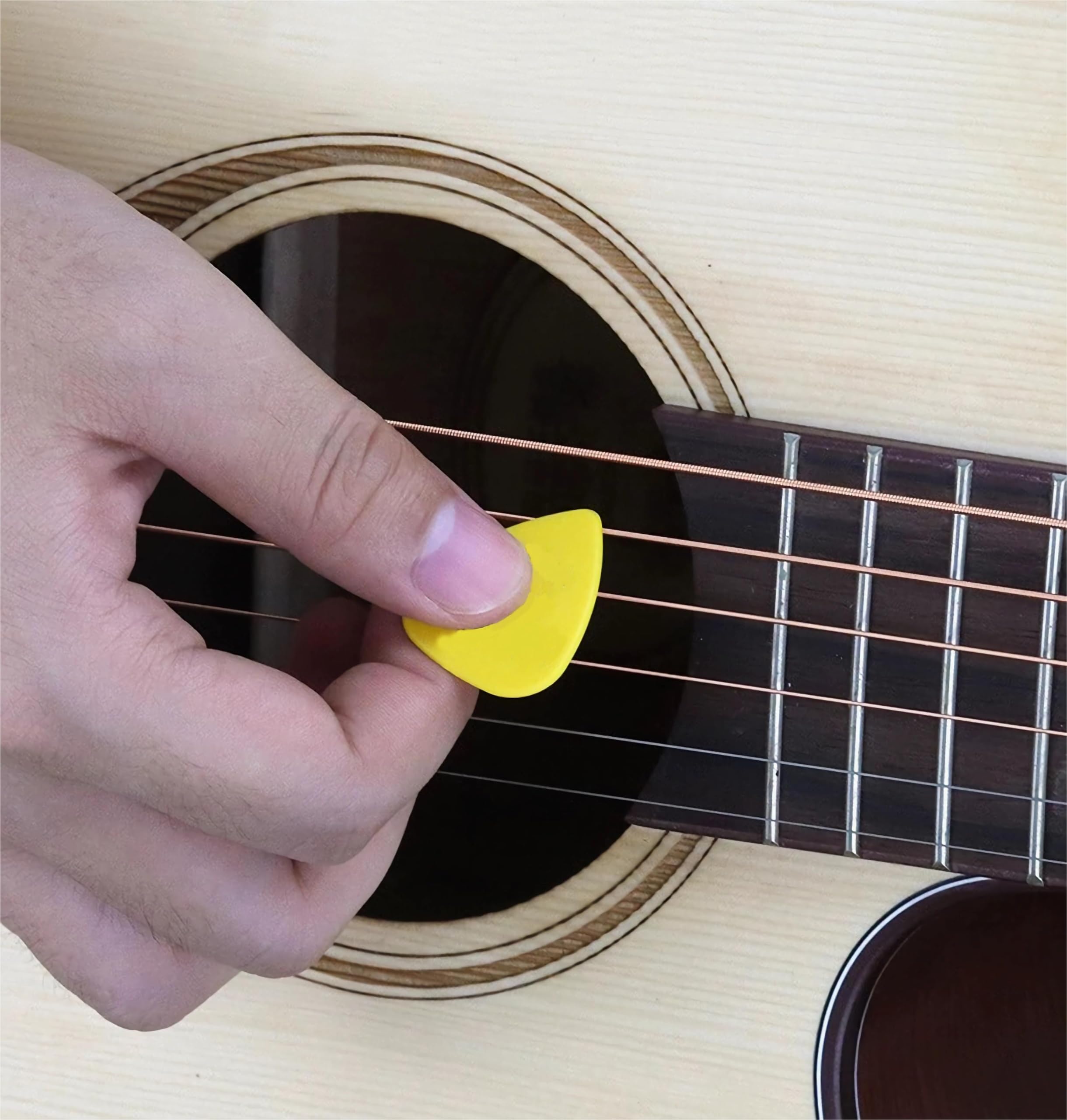 Premium 59-Piece Acoustic Guitar Accessories Kit - Includes Strings, Picks, Capo, Winder, Bridge Pins, Pin Puller & Cleaning Cloth - Perfect for Guitar Maintenance, Practice & Live Performances
