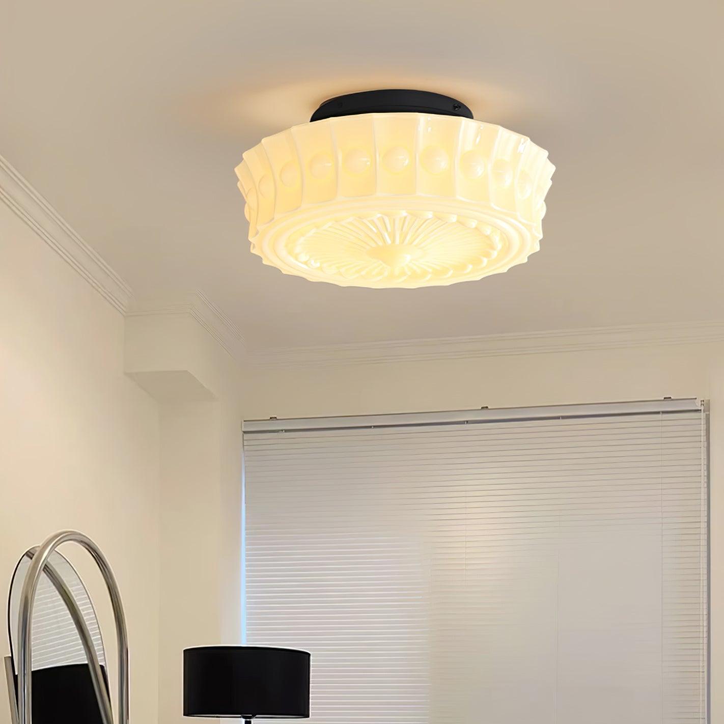Modern Charles Edwards Ceiling Lamp - Elegant Flush Mount Lighting Fixture for Living Room, Bedroom & Dining Room | Energy Efficient LED Compatible