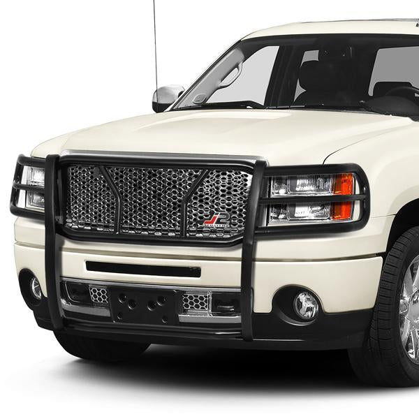 2007-2013 GMC Sierra 1500 Heavy Duty Brush Grille Guard with Honeycomb Mesh Design - Off-Road Protection & Truck Accessories for Adventure & Work