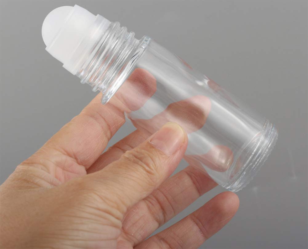 3 Packs 30ml Glass Roll On Bottles with Plastic Roller Balls - Refillable Travel Deodorant Containers for DIY Lip Balm, Lotion & Sunscreen - Perfect for Home, Travel & Cosmetic Storage