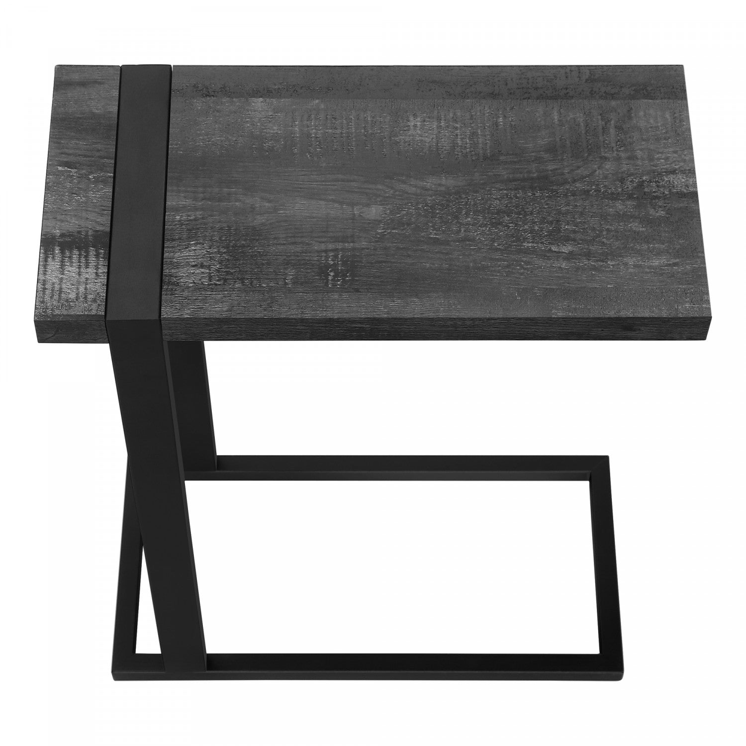 Brann Side Table - Modern Black End Table for Living Room, Bedroom, or Office - Small Accent Table with Sturdy Metal Frame & Wooden Top