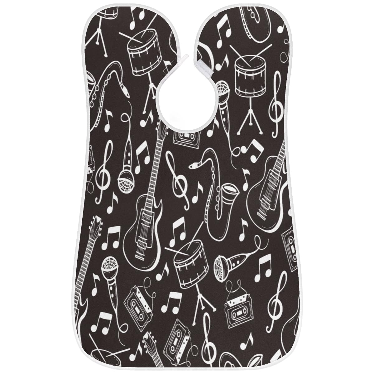 Doodle Style Beard Bib Hair Catcher for Men - Non-Stick Shaving Apron with Suction Cups - Perfect Grooming Cloth for Beards - Great Birthday Gift for Husband or Dad - Ideal for Barbershops & Home Shaving