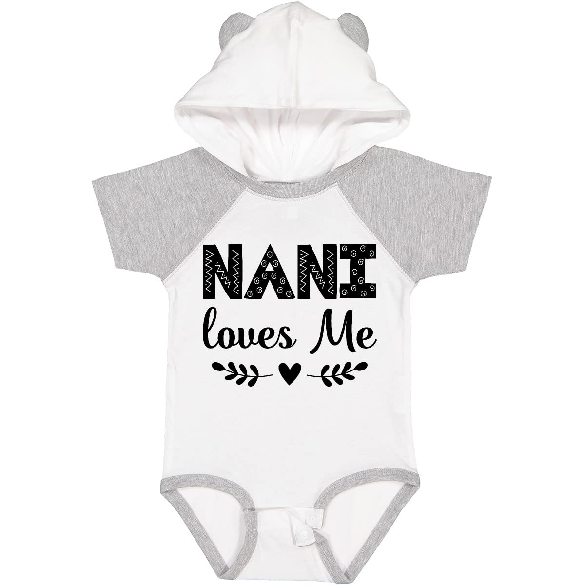 Inktastic Nani Loves Me Baby Bodysuit - Soft Cotton Infant Onesie for Newborns & Toddlers - Perfect for Family Photos, Playdates & Everyday Wear
