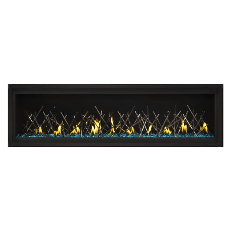 Napoleon Luxuria 62 Linear Direct Vent Gas Fireplace - LVX62NX 1 | Modern Home Heating Solution for Living Rooms & Patios | Energy Efficient Indoor/Outdoor Fireplace