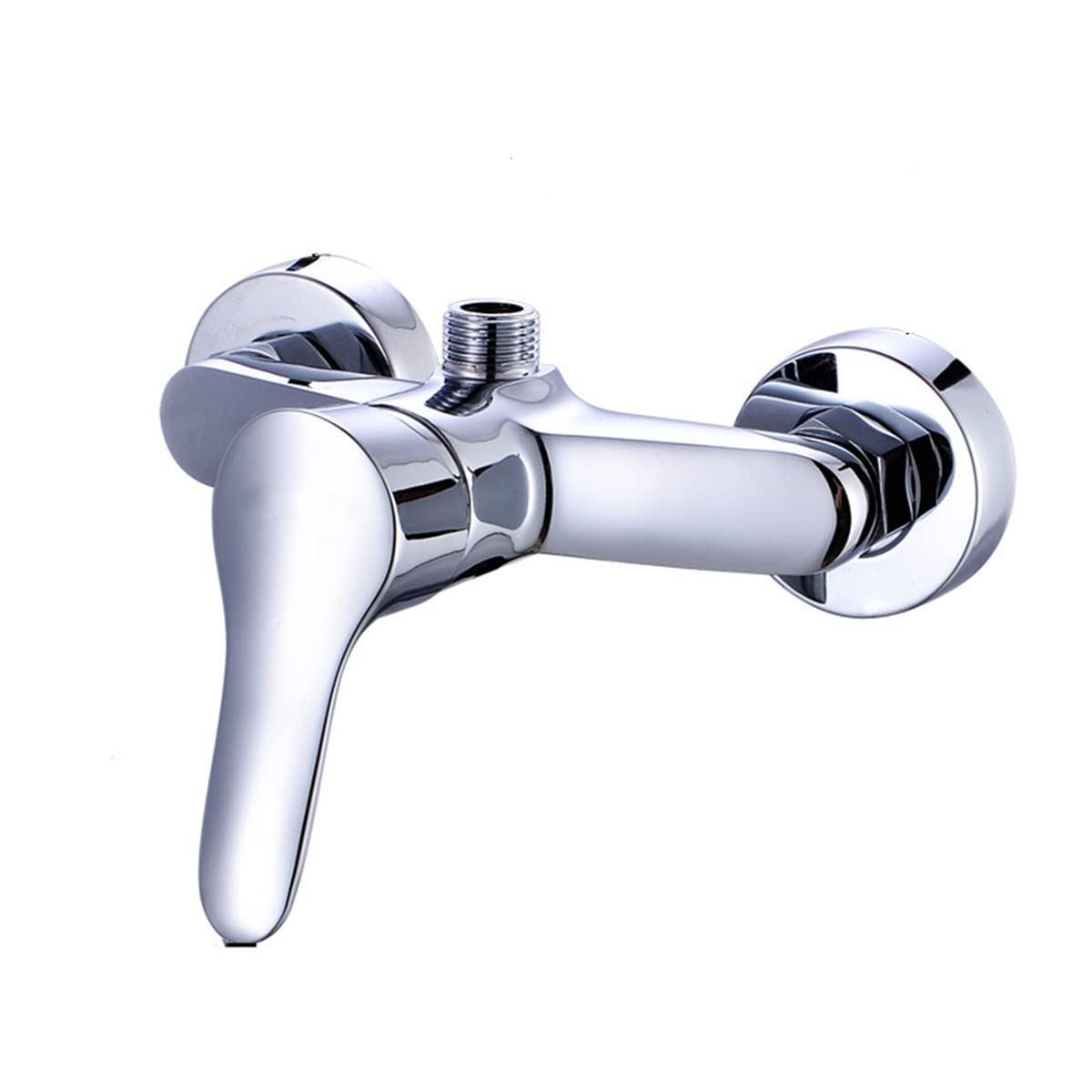 Premium Brass Wall-Mounted Single Lever Shower Mixer Valve - Hot & Cold Water Faucet for Bathroom, Clawfoot Tub, RV & Outdoor Use - Perfect for Modern Bathrooms, Vintage Tubs & Mobile Living Spaces