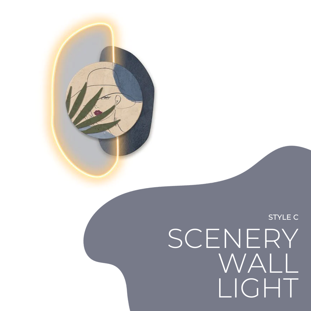 Abstract Luminous Wall Lights - Modern Art Decor for Living Room & Bedroom - Energy-Efficient LED Night Light for Home & Office Decoration