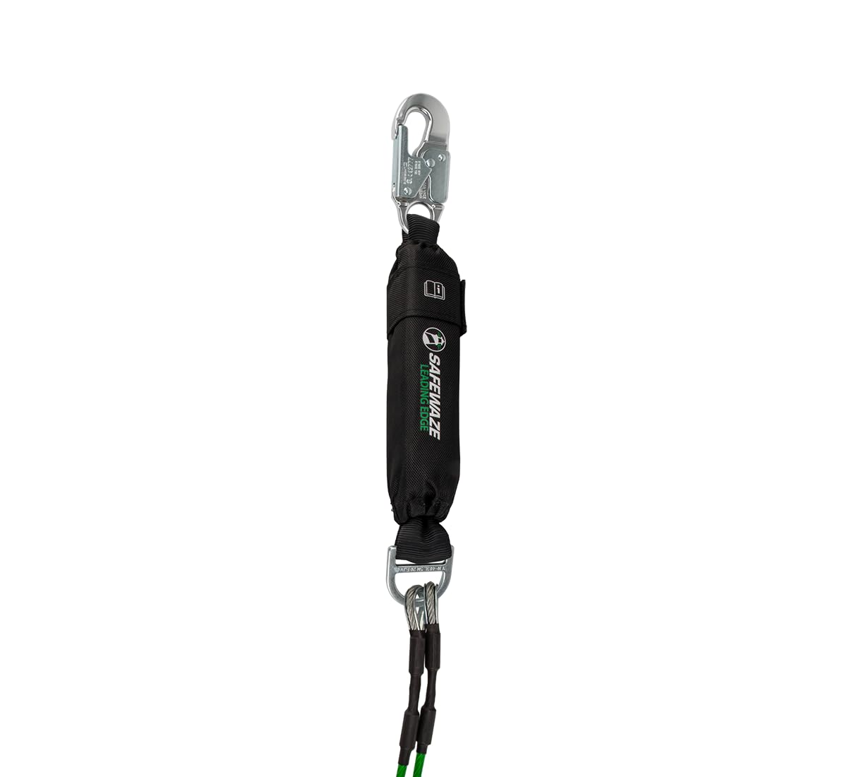 Premium 6' Energy Absorbing Safety Lanyard - Dual Leg with Snap Hooks for Fall Protection | Ideal for Construction, Roofing & Industrial Work