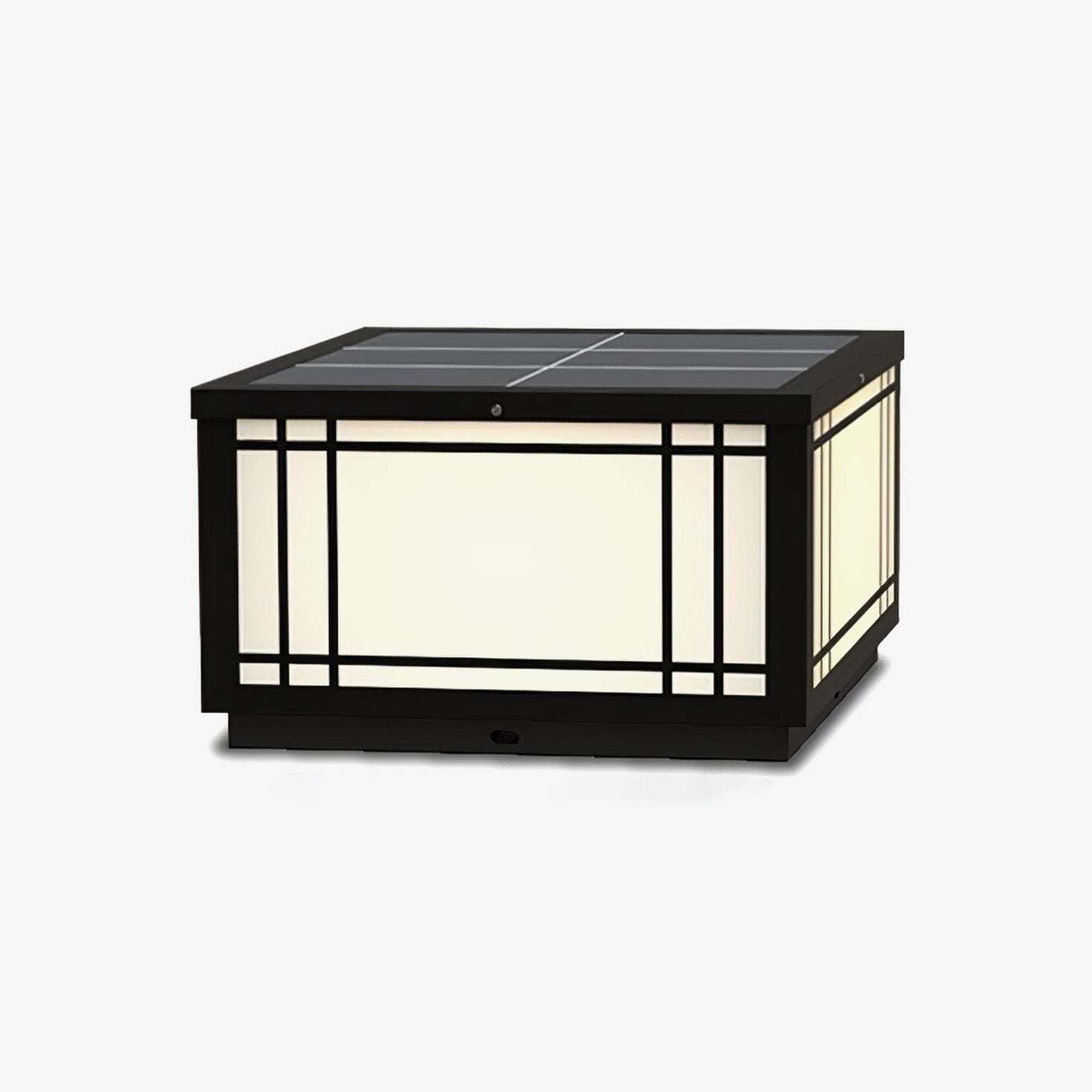 Harrison Solar Cube Outdoor Lamp - Waterproof Solar Powered LED Light for Garden, Patio, Pathway - Perfect for Backyard, Camping & Landscape Lighting