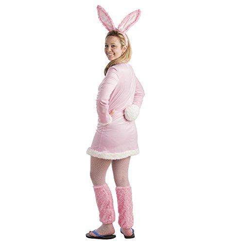 Energizer Bunny Dress for Women - Cute Easter Bunny Costume with Pink Ears & Fluffy Tail | Perfect for Easter Parties, Halloween Costumes & Themed Events