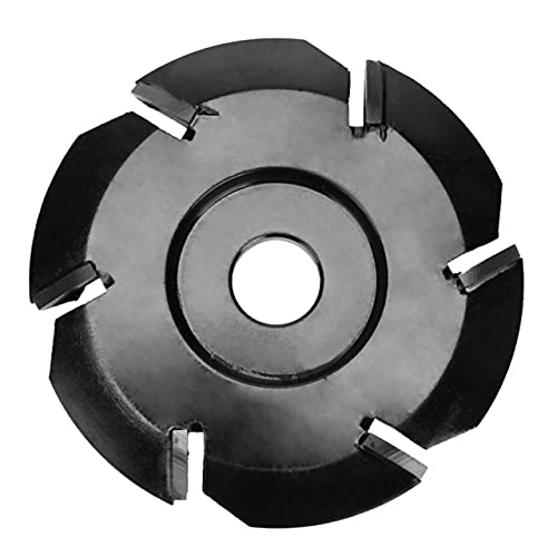 6-Inch Wood Carving Disc for Angle Grinder - 16mm Arbor Hole, Woodworking Tea Tray & Milling Cutter Tool (Black) - Perfect for DIY Wood Carving, Tea Tray Making & Craft Projects