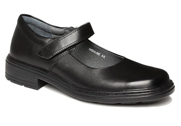 Clarks Indulge Girls' Black Mary Jane Leather School Shoes for Toddlers & Kids - Comfortable & Stylish for School, Parties & Everyday Wear