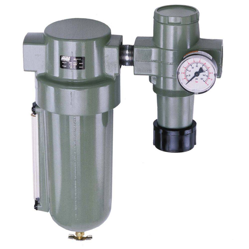 3/4 Inch Air Filter Regulator with Pressure Gauge - Ideal for Pneumatic Tools, Air Compressors, and Industrial Applications