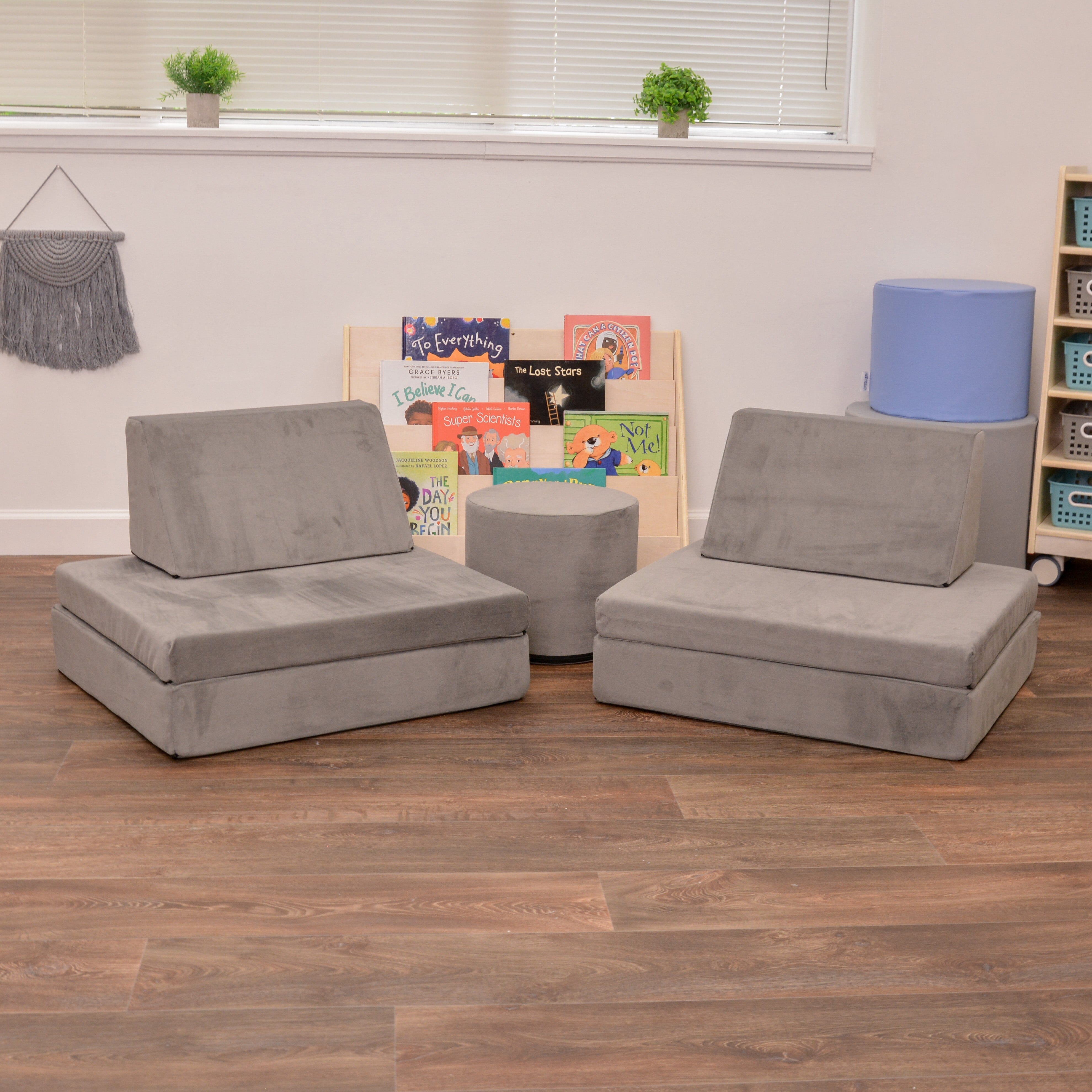Premium Kids Play Couch with Removable Cushions & Accessories - Soft Modular Sofa for Toddlers, Children's Playroom, Reading Nook & Indoor Fort Building