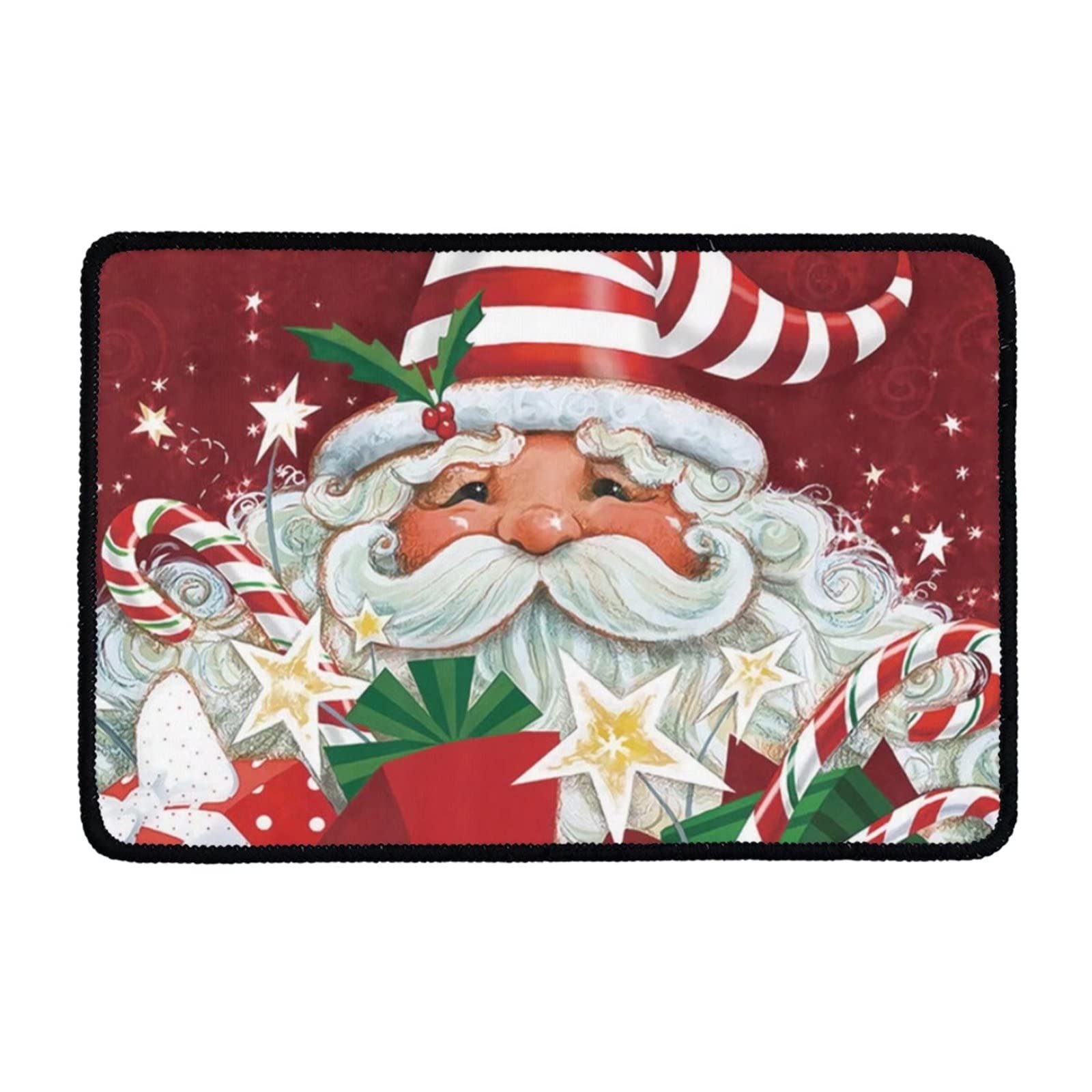 Funny Santa Claus Doormat for Indoor & Outdoor Use - Non-Slip Rubber Backing, Large Front Door Mat for Christmas Decor - Perfect for Home, Garden, Garage & Corridor - Festive Holiday Welcome Rug