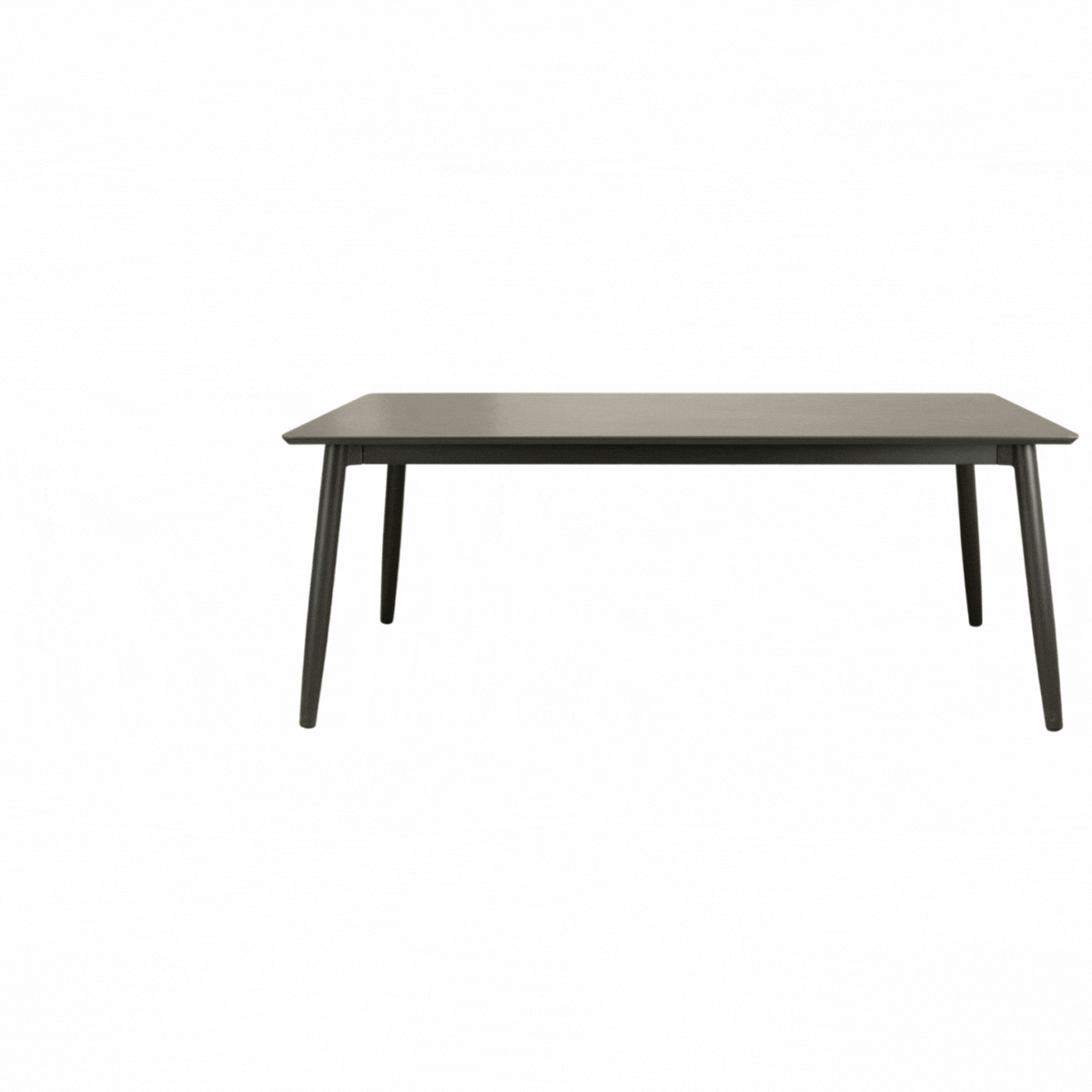 Premium Charcoal Ceramic Extendable Dining Table - Modern Expandable Kitchen Table for 6-8 People - Perfect for Family Gatherings & Dinner Parties