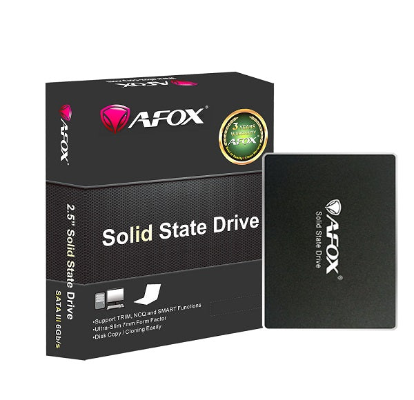 Afox 2.5 Inch SATA III 6Gb/s SSD Internal Solid State Drive - High Speed Storage for Laptop, Desktop & Gaming PC Upgrade