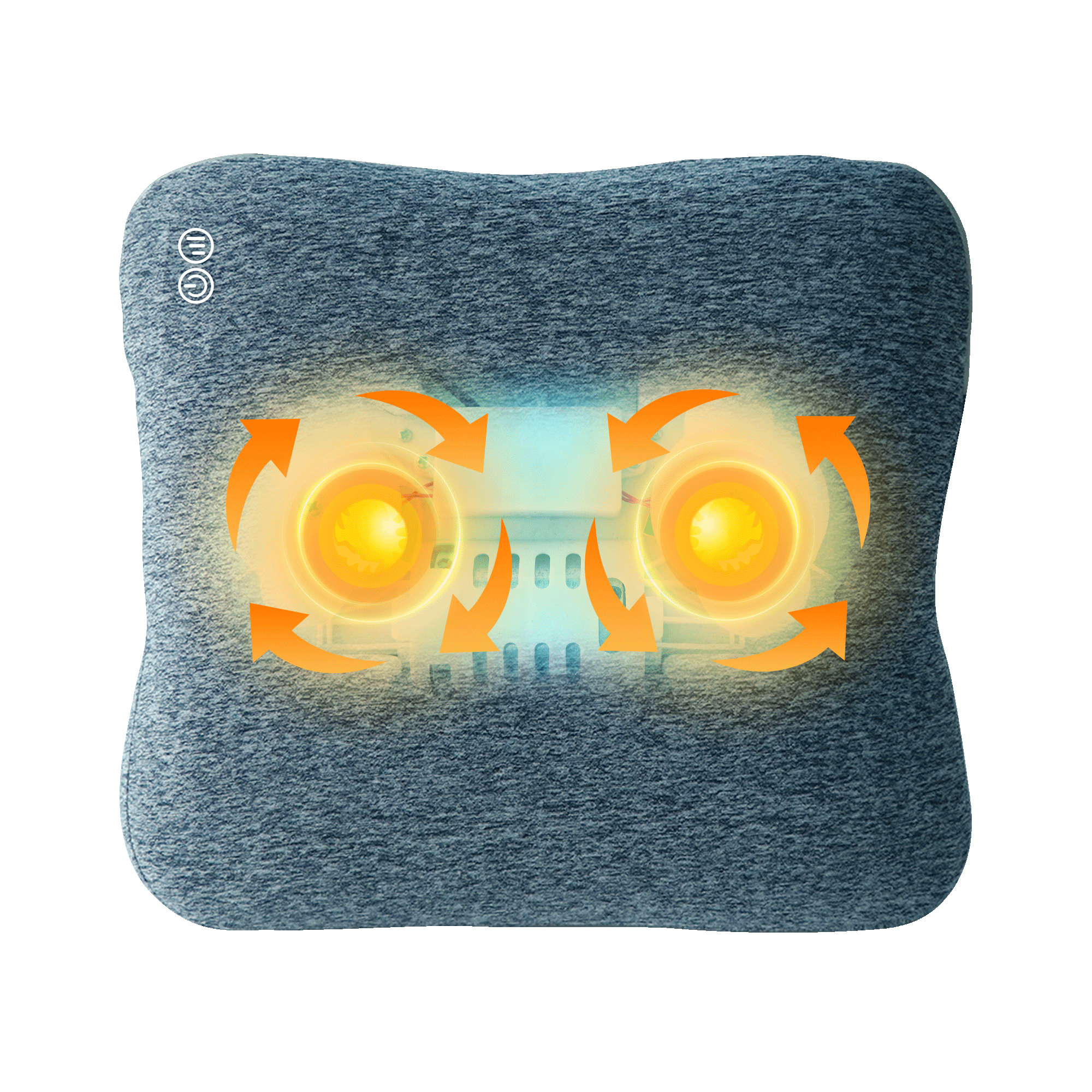 Bravo Shiatsu 4D Kneading Deep Tissue Massage Pillow - Relieve Neck, Back & Shoulder Pain - Perfect for Home, Office & Car Use