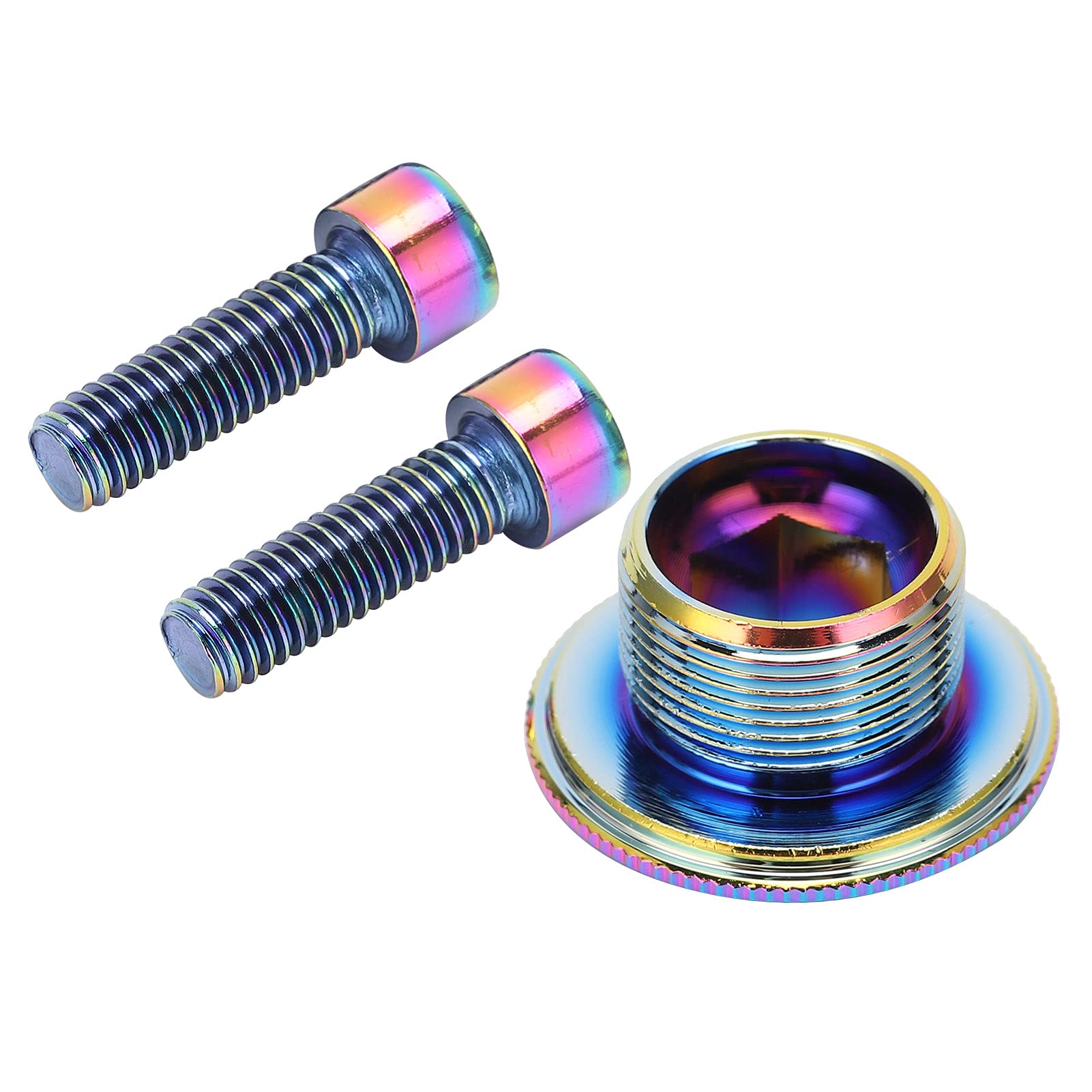 M18 Bike Crank Arm Bolt - Anti-Rust Bicycle Crank Cover Screw with Hardware Kit for Mountain Bikes & Road Bikes | Durable Replacement Part for Smooth Cycling & Maintenance