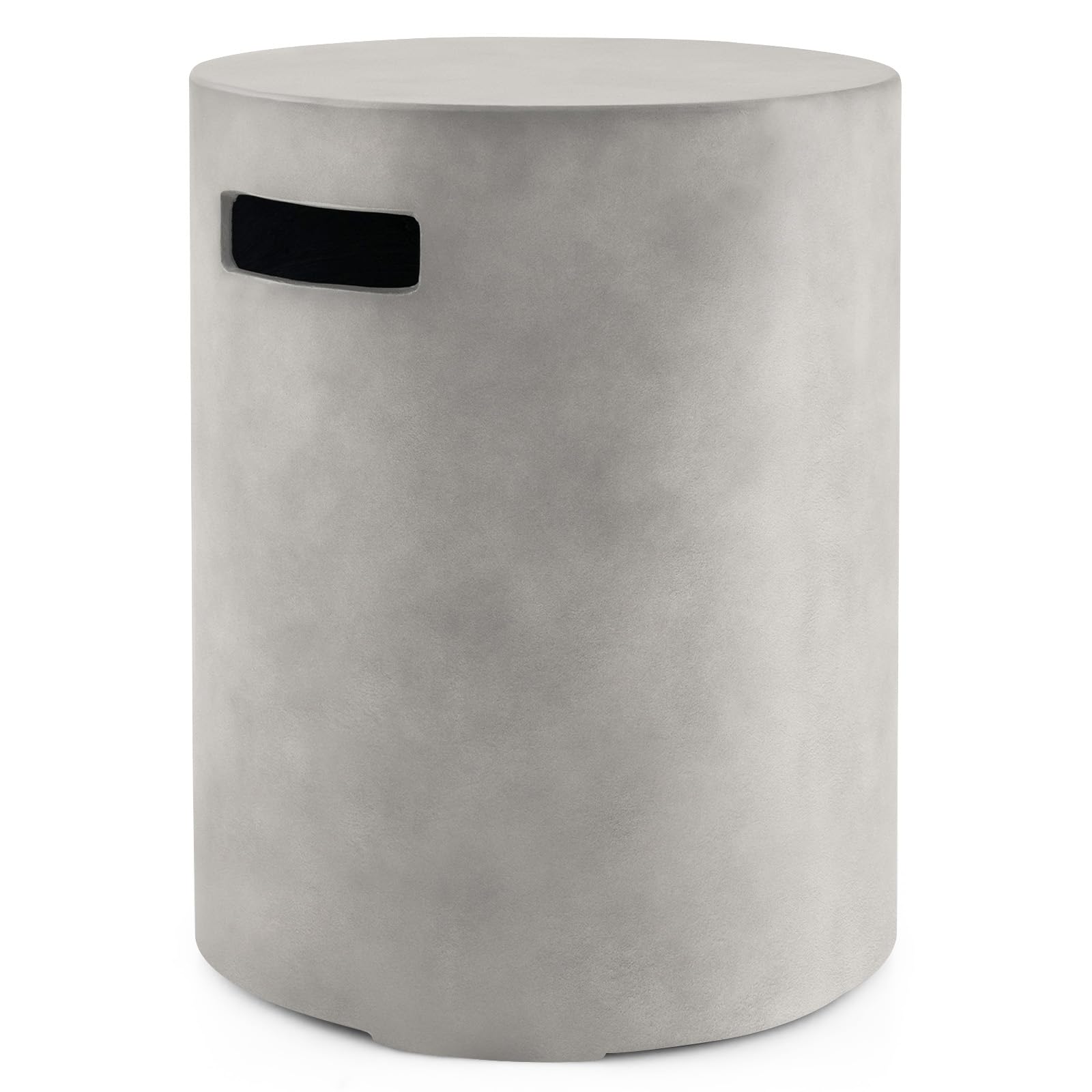 Giantex 20 LB Propane Tank Cover Table - Outdoor Gas Tank Storage Side Table with Handles for Fire Pit, Grill, Griddle & Stoves | Hideaway Design, Weatherproof, Gray | Perfect for Patio, Deck & Backyard BBQs