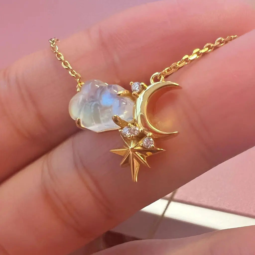 Sweet Dreams Necklace - Dainty Gold Plated Pendant for Women | Perfect Gift for Her, Birthday, Anniversary & Everyday Wear | Elegant Jewelry for Date Nights & Special Occasions